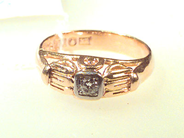 Pawnitems, 1 RING,  with genuine stone approx 0,12ct, in auction: Pawn – Saturday 6 March 1999