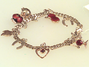 Pawnitems, 1 BRACELET,  with charms, in auction: Pawn – Saturday 6 March 1999