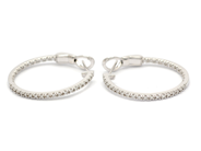 Jewellery - EARRINGS, 18K white gold with 62 brilliant cut diamonds 0,38 ctw - View 1