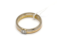 Pawnitems, Ring 18K 4,6g engraved with diamond 1xca.0,11ct, in auction: Pawn – Thursday 10 January 2013