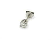 Pawnitems - Earring, white gold with diamond approx 0,35ct 18K 0,6g - View 1