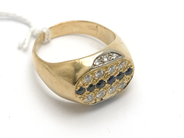 Jewellery - Ring 18K 15,8g with diamonds 8xca0,03ct 6xca0,02ct skenan somewhat damaged Ø17 3/4 - View 1