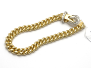 Jewellery - Bracelet 18K 51,6g with diamonds 21xca0,01ct 21,5cm - View 1