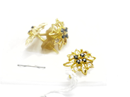Lot, Earrings one pair with stones/stones missing gummistopper Pendant with stones/a stone missing 18K 4,4g, in auction: Pawn – Tuesday 26 March 2013