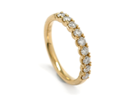 Jewellery - ETERNITY RING, 18K gold with 9 brilliant cut diamonds approx 0,48 ctw - View 1