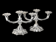 Silverware - CANDELABRAS, one pair - View 1