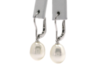 Jewellery - PEARL EARRINGS, 18K white gold - View 1