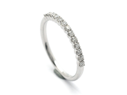 Jewellery - ETERNITY RING, 18K white gold - View 1