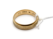 Jewellery, Ring engraved 18K Ø18 4,5g, in auction: Pawn – Tuesday 17 September 2013