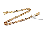 Jewellery, Bracelet Bismarck låsåtta missing, damaged 18K 18cm 5,1g, in auction: Pawn – Tuesday 17 September 2013