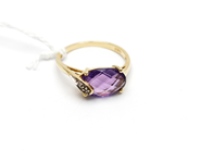 Jewellery, Ring 14K 2,5g Ø17 1/4 with stone, in auction: Pawn – Tuesday 1 October 2013