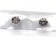 Jewellery, Earrings 18K white gold 1,3g with diamonds 2xca0,01ct, in auction: Pawn – Tuesday 5 November 2013
