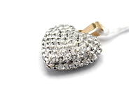 Jewellery, Charm m stones loop 18K brv. 1,6g, in auction: Pawn – Tuesday 5 November 2013