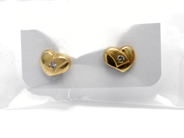 Jewellery, Earrings 1 pair 18K 0,7g with stones (1 snurrebuss missing), in auction: Pawn – Tuesday 5 November 2013