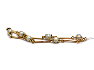 Jewellery, Bracelet 18K with pearls 19,5cm 6,1g, in auction: Pawn – Tuesday 5 November 2013
