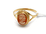 Jewellery, Ring 18K with came Ø18¾ ngt skew 1,4g, in auction: Pawn – Tuesday 5 November 2013