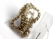 Lot, Bracelet 14K damaged with diamonds 96xca0,005ct 11,9g, in auction: Pawn – Tuesday 5 November 2013