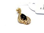 Jewellery, Pendant 14K with diamonds 5xca0,01-0,02ct 3,3g, in auction: Pawn – Tuesday 5 November 2013