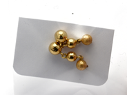 Jewellery, Earrings 1 pair 18K 1,0g, in auction: Pawn – Tuesday 5 November 2013