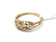 Jewellery, Ring 18K with diamonds 4xca0,005ct Ø16 1,5g, in auction: Pawn – Tuesday 5 November 2013