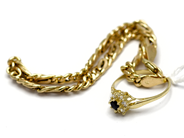 Lot, Lot of gold, contains stones defect skew 14K 7,5g, in auction: Pawn – Tuesday 5 November 2013