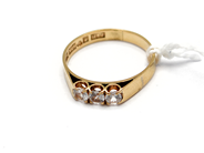 Jewellery, Ring, with stones Ø17 18 2,2g, in auction: Pawn – Tuesday 5 November 2013