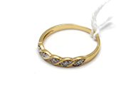 Jewellery, Ring, with five small diamonds Ø17 18K 1,4g, in auction: Pawn – Tuesday 5 November 2013