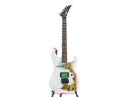 Musical instrument, Electric guitar Charvel by Jackson motivmålad serial no 246909 (enclosed whammy bar) worn (USA) in hard cover, in auction: Pawn – Tuesday 5 November 2013