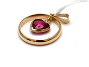 Jewellery, Pendant with stone engraved 18K 3,7g, in auction: Pawn – Tuesday 5 November 2013