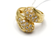 Jewellery, Ring, stones Ø18 3/4 skew 18K 7,1g, in auction: Pawn – Tuesday 5 November 2013