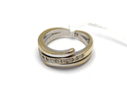 Jewellery, Ring, in white gold with diamonds 11x approx 0,01ct Ø16 18K 6,5g, in auction: Pawn – Tuesday 5 November 2013