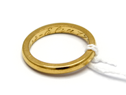 Lot, Ring, engraved 23K 5,4g, in auction: Pawn – Tuesday 5 November 2013
