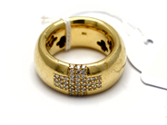Jewellery, Ring, with diamonds 45x approx 0,01ct Ø18 1/2 18K 23,1g, in auction: Pawn – Tuesday 5 November 2013
