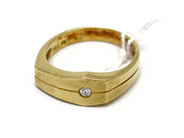 Jewellery, Ring, dia 0,05ct Ø19 3/4 14K 5,8g, in auction: Pawn – Tuesday 5 November 2013