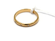 Jewellery, Ring, with diamonds 3x approx 0,01ct Ø17 18K 2,8g, in auction: Pawn – Tuesday 5 November 2013