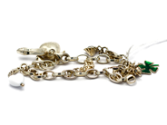Jewellery, Bracelet, with 7 items charms 19cm S925 19,2g, in auction: Pawn – Tuesday 5 November 2013