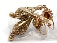 Jewellery, Earrings one pair 14K 22,5g, in auction: Pawn – Tuesday 5 November 2013