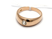 Jewellery, Ring with old cut diamond 14K 6,2g, in auction: Pawn – Tuesday 5 November 2013