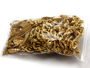 Jewellery, Necklace (imperfect/repaird) with Pendant/stones 18K 162cm68,4g, in auction: Pawn – Tuesday 5 November 2013