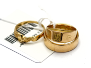 Jewellery, Rings 3 items (a plain, a signet ring with monogram) 18K SIZE 17 -18 18K 13,4g, in auction: Pawn – Tuesday 5 November 2013