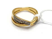 Jewellery, Ring with small diamonds 14K SIZE 17 5,5g, in auction: Pawn – Tuesday 5 November 2013