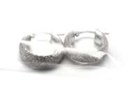 Jewellery, Earrings 1 pair 18K White gold, Ø17mm 4g, in auction: Pawn – Tuesday 5 November 2013