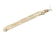 Jewellery, Chain bracelet 18K Figaro 20cm 5,3g, in auction: Pawn – Tuesday 5 November 2013