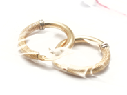 Jewellery, Earrings 18K 1 pair Ø21mm 2,6g, in auction: Pawn – Tuesday 5 November 2013