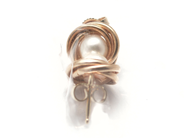 Jewellery, Earrings, one pair with pearls 14K 1,7g, in auction: Pawn – Tuesday 5 November 2013