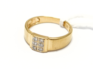 Jewellery, Ring 18K Ø16 2,3g with diamonds 6 x approx 0,02 ct, in auction: Pawn – Tuesday 5 November 2013