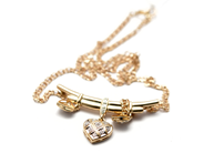 Jewellery, Necklace Bismarck 18K 41,5cm 6,5g with small diamonds, in auction: Pawn – Tuesday 5 November 2013