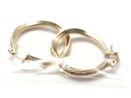 Jewellery, Earrings, one pair with stones 14K 3,5g, in auction: Pawn – Tuesday 5 November 2013