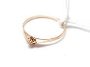 Jewellery, Ring 14K Ø16¾ 0,8g with 1 small diamond, in auction: Pawn – Tuesday 5 November 2013