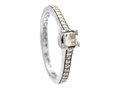 Smycken, RING, 18K vitguld